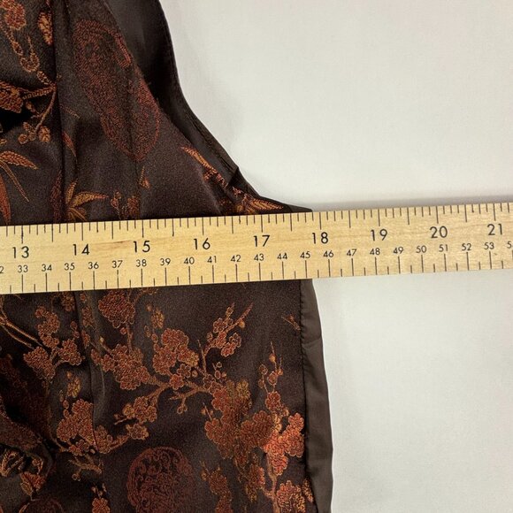 Vintage Brown Floral Vest - Picture 5 of 10